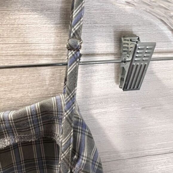 Heartbreak Women's Square Neck Grid Check Cami Mini Dress - Picture 6 of 7